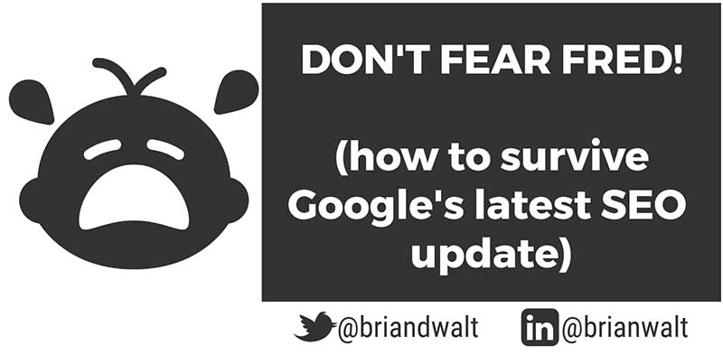 don't fear fred - new google seo update